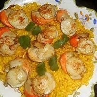 Recette de Risotto aux coquilles Saint Jacques et au safran