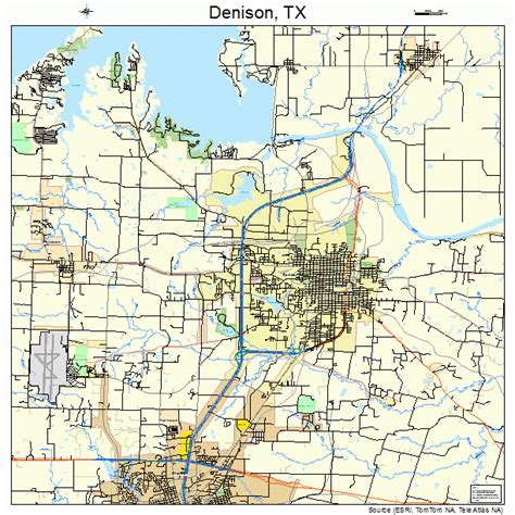 Denison Texas Street Map 4819900