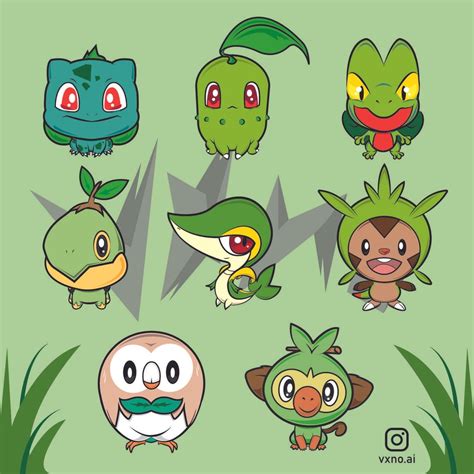 Who is your favourite Pokémon grass starter? : pokemon