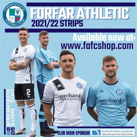 Latest News - Forfar Athletic 2021/22 Kit Now Available