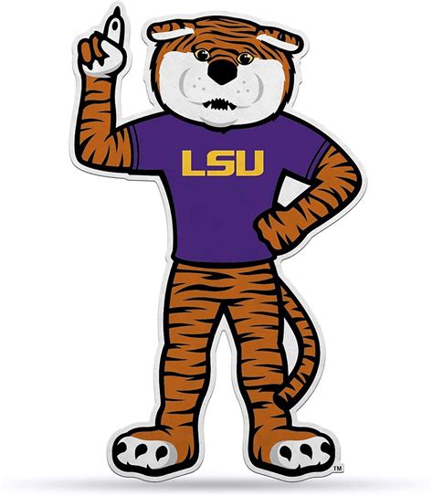 LSU Tigers Pennant Mascot Design 18 Inch Felt Louisiana State - Etsy