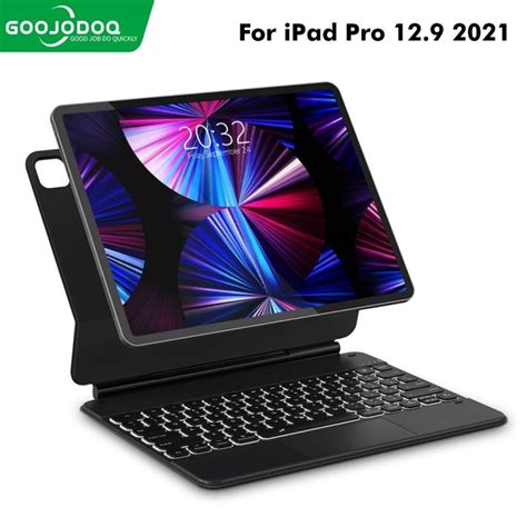 GOOJODOQ Magic Keyboard For iPad Air4 Air5 Pro11 Pro12.9 2018-2023 iPad 10th Case with Wireless ...