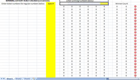 lottery checker spreadsheet Archives - My Excel Templates