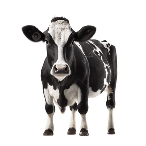 Dairy Cow Animal Black On White Transparent, Cow, Cattle, Animal PNG Transparent Image and ...