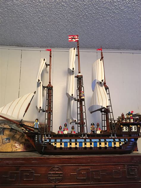 Lego Pirate ship built by my son. | Lego pirate ship, Legos, Lego