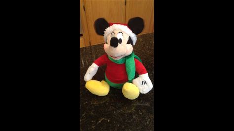 MICKEY MOUSE SINGING CHRISTMAS SONGS EARS SHAKING - YouTube