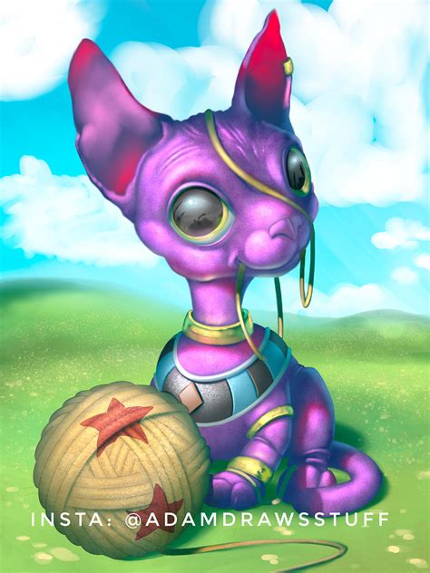 I Painted Baby Beerus! 🐱 : r/Dragonballsuper