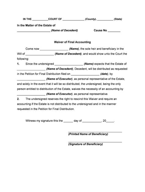 Nj Final Accounting Form For Probate Fill And Sign Printable Template ...