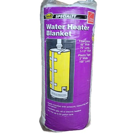 NEW Owens Corning 04671 Water Heater Blanket R-5 Fits Up To 60 Gallon Tank | eBay
