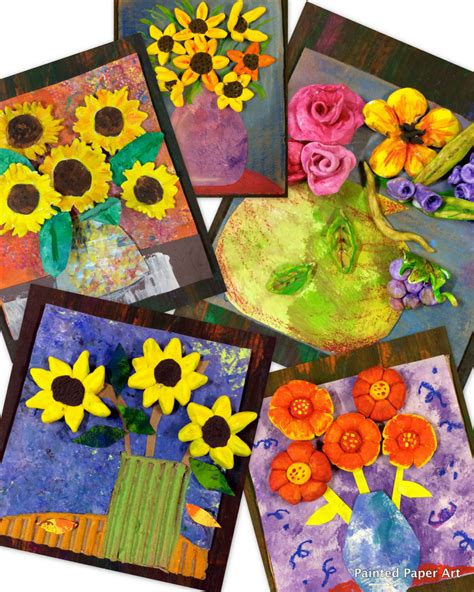 Clay Flower Bouquets – Painted Paper Art