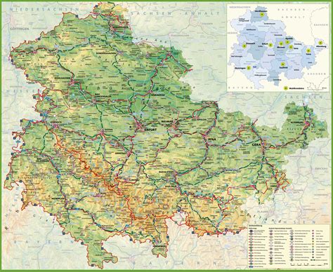 Large Thuringia Maps for Free Download and Print | High-Resolution and Detailed Maps