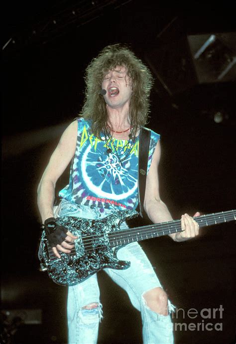 Def Leppard Rick Savage Photograph by Concert Photos | Fine Art America