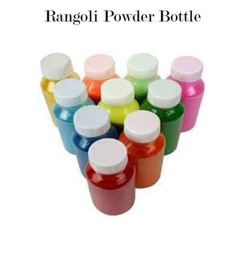 Rangoli Colours Powder Bottles for Decorations - Pack of 5 Rangoli Powder Bottles at Rs 25/pack ...