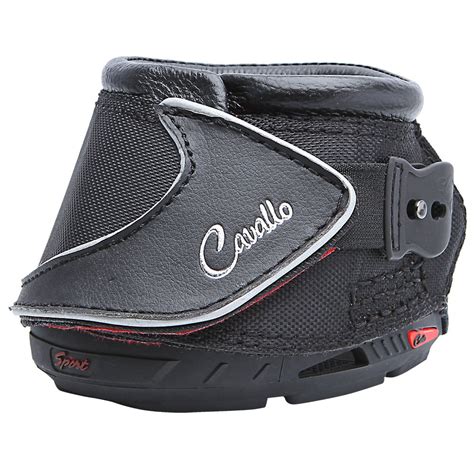 Cavallo Black Sport Hoof Boots Pair - Slim