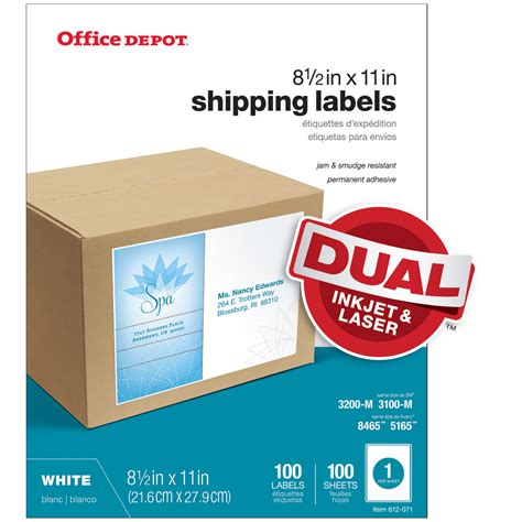 Shipping Labels 8.5x11 Office Home & Living Office & School Supplies etna.com.pe