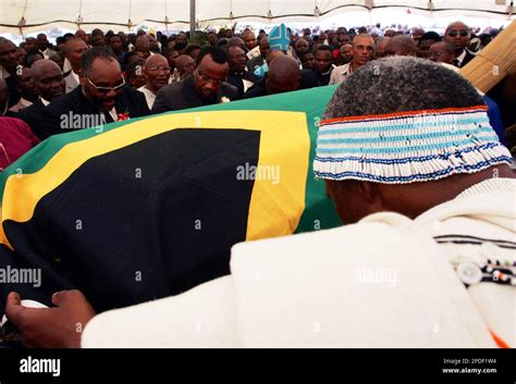 Unidentified Xhosa royal family member pay a tribute to the late Xhosa ...