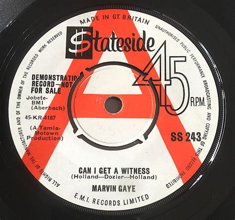 Marvin Gaye - Can I Get A Witness (1963, Vinyl) | Discogs