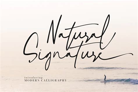 Natural Signature Font | dafont.com