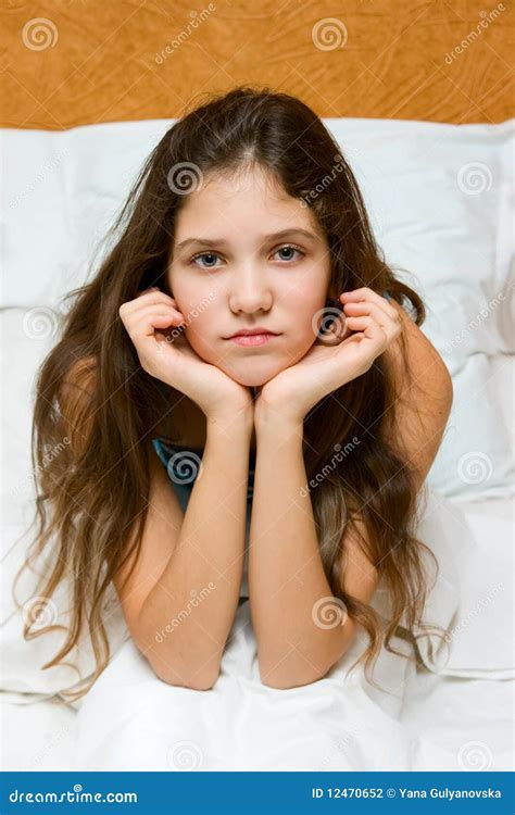 Portrait of sad teen girl stock photo. Image of chief - 12470652