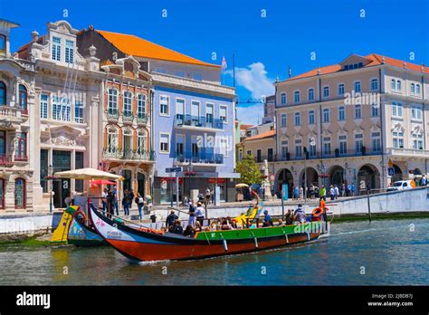 Aveiro, Portugal - 21.05.2022: Traditional boats on the canal in Aveiro, Portugal Stock Photo ...