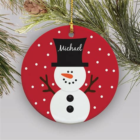 Snowman Personalized Ornament| GiftsForYouNow