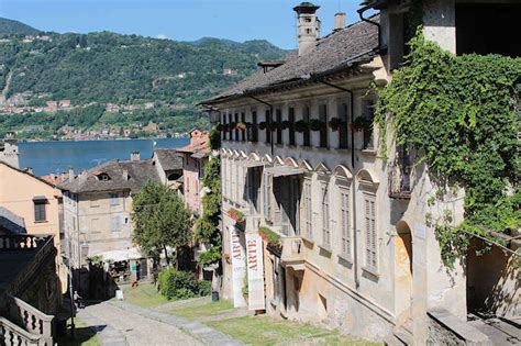 Orta San Giulio, Italy is a beautiful village on the shores of Lake Orta