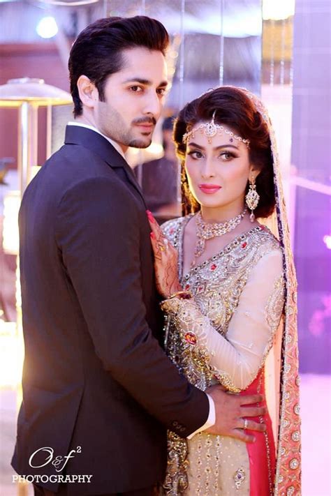 Aiza Khan and Danish Wedding pics Walima Special - Taanka Apparel