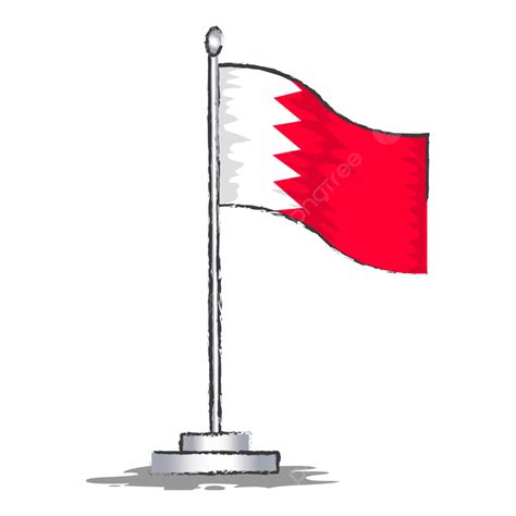 Bahrain Flag Vector Illustration, Bahrain Flag, Symbol, Bahrain PNG and ...