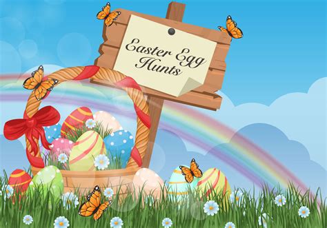 Easter Egg Hunt Background 145218 Vector Art at Vecteezy