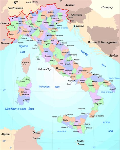 Maps of Italy | Detailed map of Italy in English | Tourist map of Italy | Road map of Italy ...