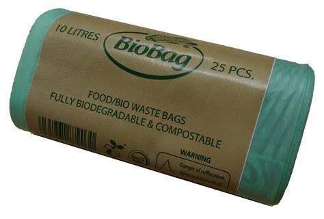 Compostable Kitchen Caddy Bin Liners 430 x 470mm 10L (reel of 25) | Sun Packaging