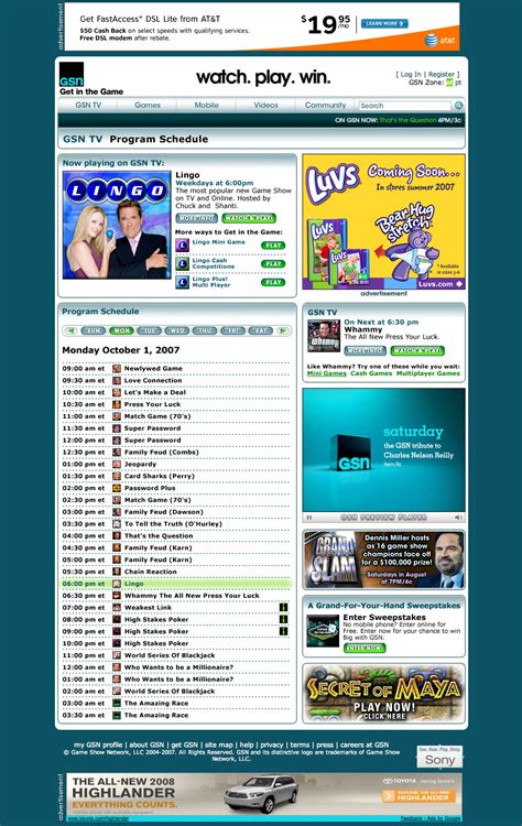 Game Show Network - GSN.com - noahgaynin.com