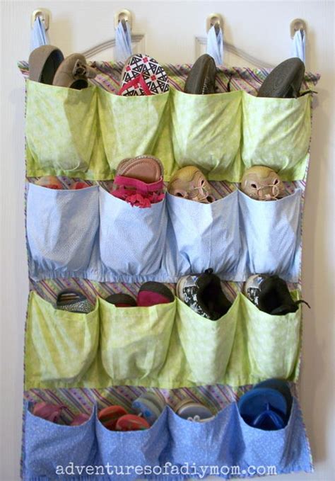 DIY Hanging Shoe Organizer | AllFreeSewing.com