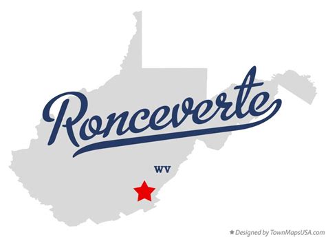 Map of Ronceverte, WV, West Virginia