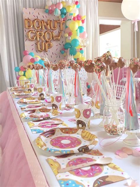 Donut Grow Up 1st Birthday Party Donut Birthday Parties