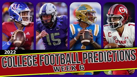 College Football Predictions Week 6 - YouTube