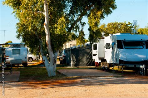 Recreational Caravan Park Stock Photo | Adobe Stock