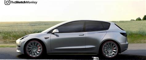 YouTube Artist Imagines the $25,000 Tesla Model 2 Hatchback - autoevolution