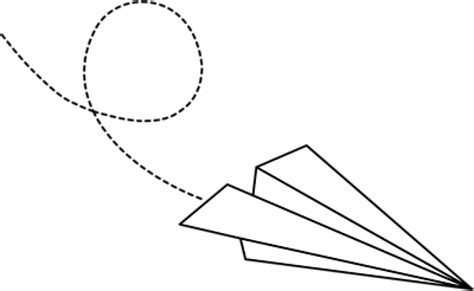 Black Paper Airplane Clipart