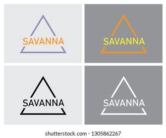 Savanna Logo Triangle Shape Stock Vector (Royalty Free) 1305862267 | Shutterstock