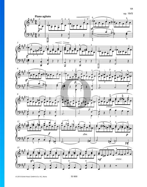 Song Without Words, Op. 19 No. 5 (Felix Mendelssohn Bartholdy) Piano ...