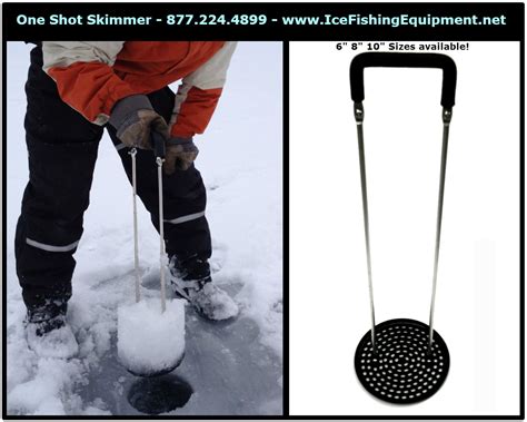 One Shot Ice Skimmer Pro Edition - Ice Fishing Scoop - Ice Fishing Equipment