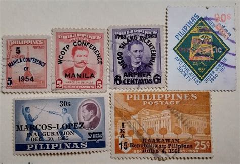 Philippine Stamps with Overprint 6 v old Stamps, Hobbies & Toys ...