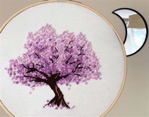 Cherry Blossom Embroidery Pattern PDF Tree Embroidery Pattern - Etsy
