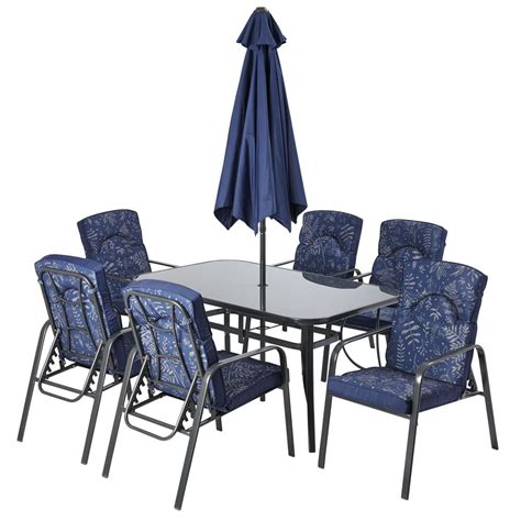 Wilko Venice Padded Six Seat Garden Set | Wilko