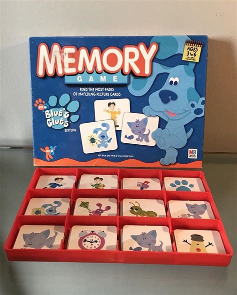 Nick Jr Blue's Clues Memory Game Complete Ages 3-6 Blues Clues ...