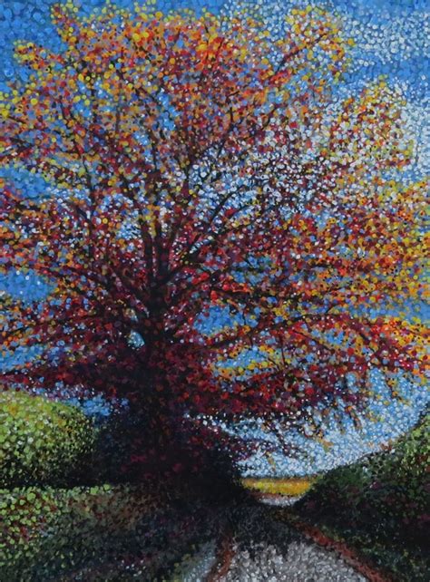 Shadow Tree Acrylic painting by Roz Edwards | Landscape paintings ...