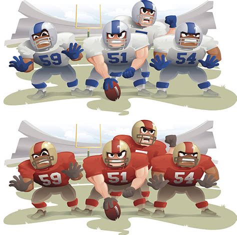 Football Lineman Clip Art, Vector Images & Illustrations - iStock