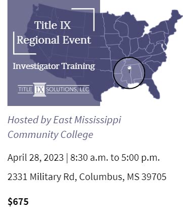 On-Campus Regional Title IX Training Programs - Title IX Solutions