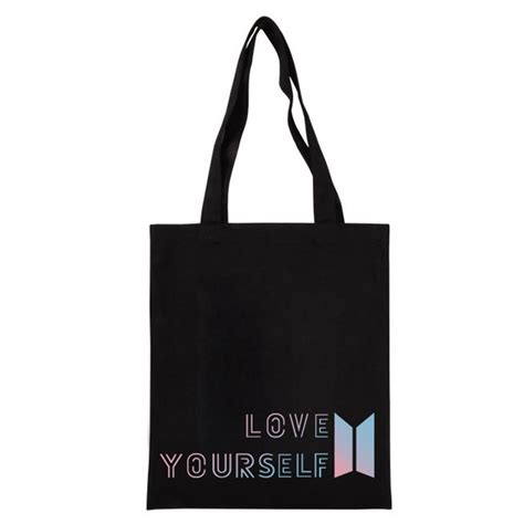 Bstomrogh Kpop BTS DNA/Love YOUSELIF Same Canvas Shoulder Bag Messenger Bag Student 5th Birthday ...